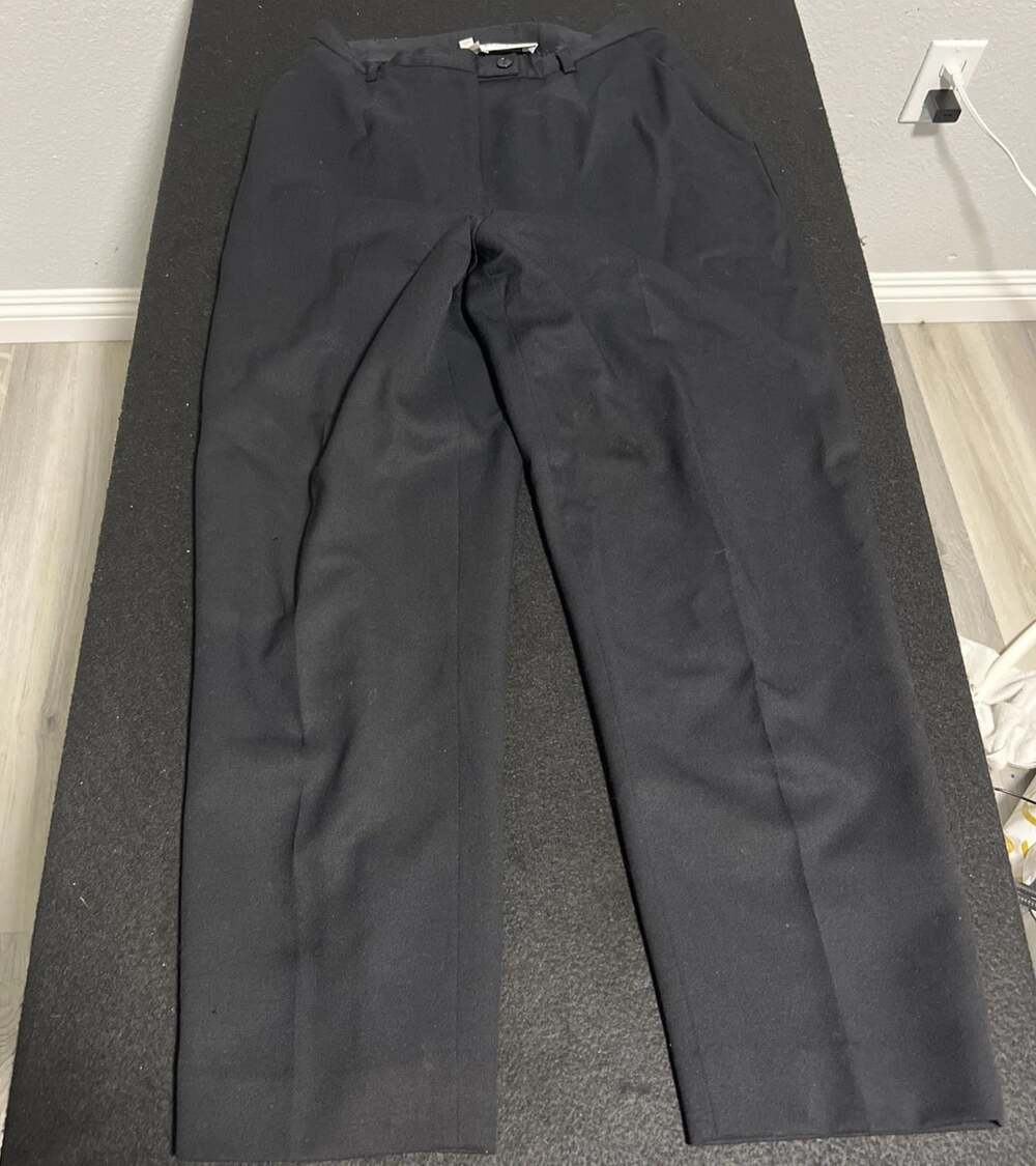 Pendleton Women's 100% Virgin Wool Pants Size 10 Petite Black Lined